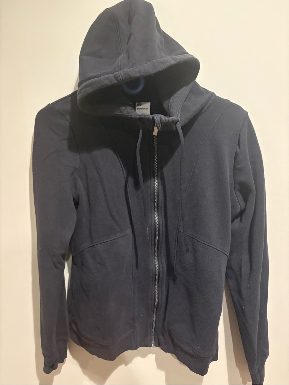 All in Motion Women’s Full Zip Hoodie Jacket Black Size M